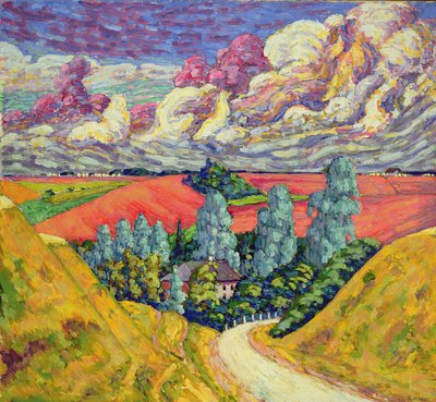 No caminho para Tartu de Viljandi, 1915-6 de Konrad Magi